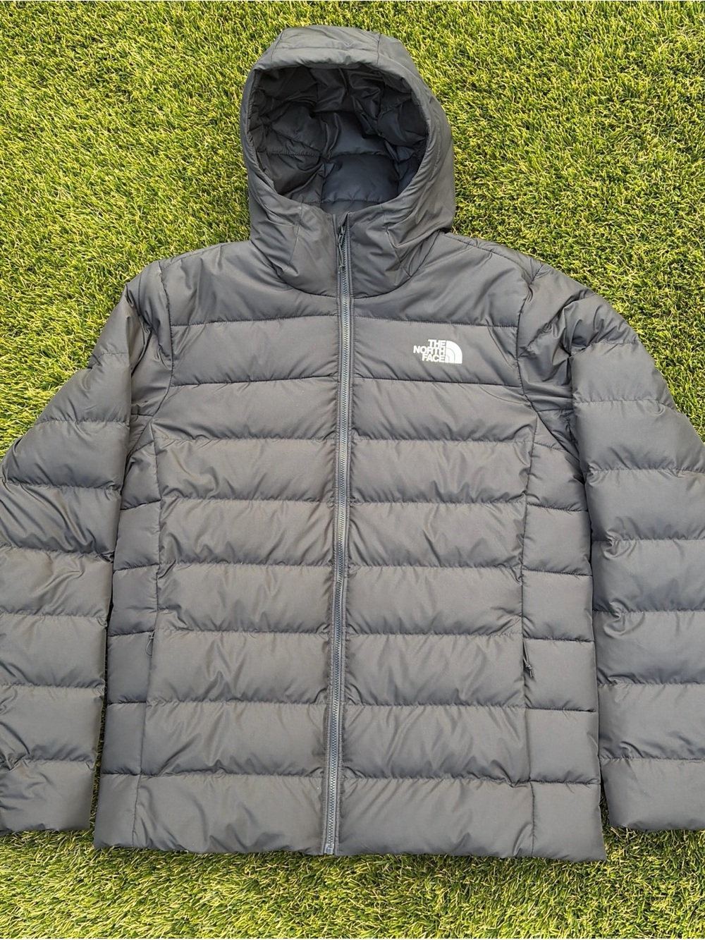 The North Face Hooded Puffer Down Jacket Men's Size medium black
